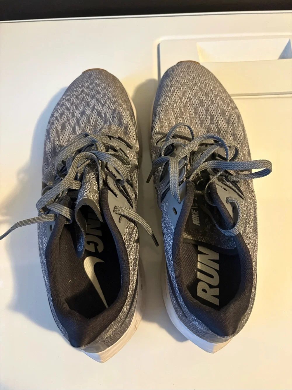 Nike women’s Gray and Black Knit Running Shoes